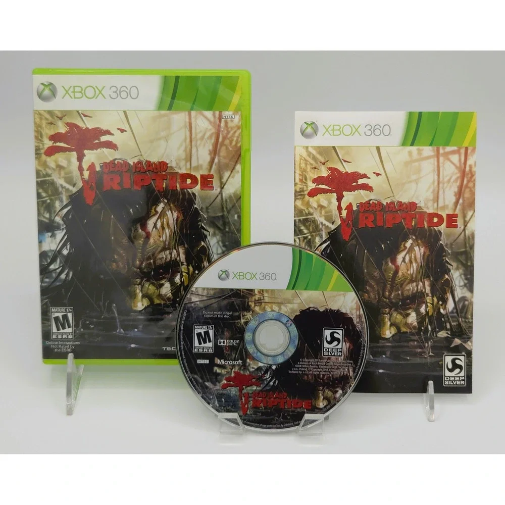Dead Island Riptide - Xbox 360 - CIB w/ Manual - Deep Silver Zombie RPG